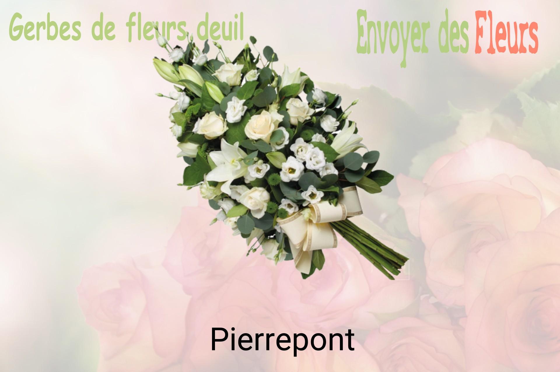 Gerbe de fleurs de deuil livrée à Pierrepont